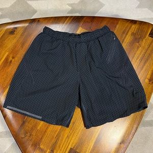 Men’s lululemon surge short 6” black lattice